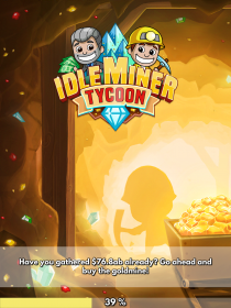 Idle Miner Tycoon : Mine d'or - Capture d'écran n°1
