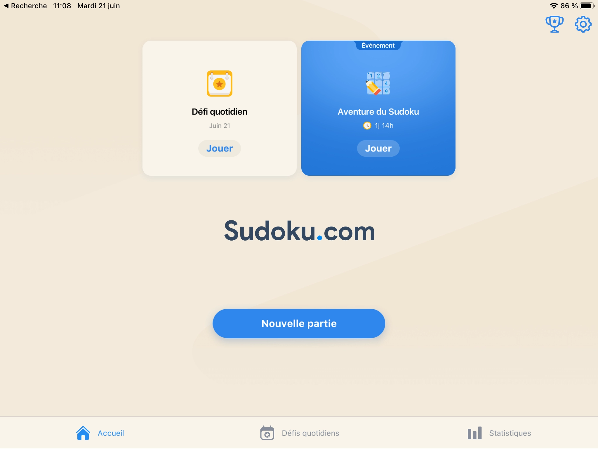 Sudoku.com - jeu de sudoku - Capture d'écran n°1