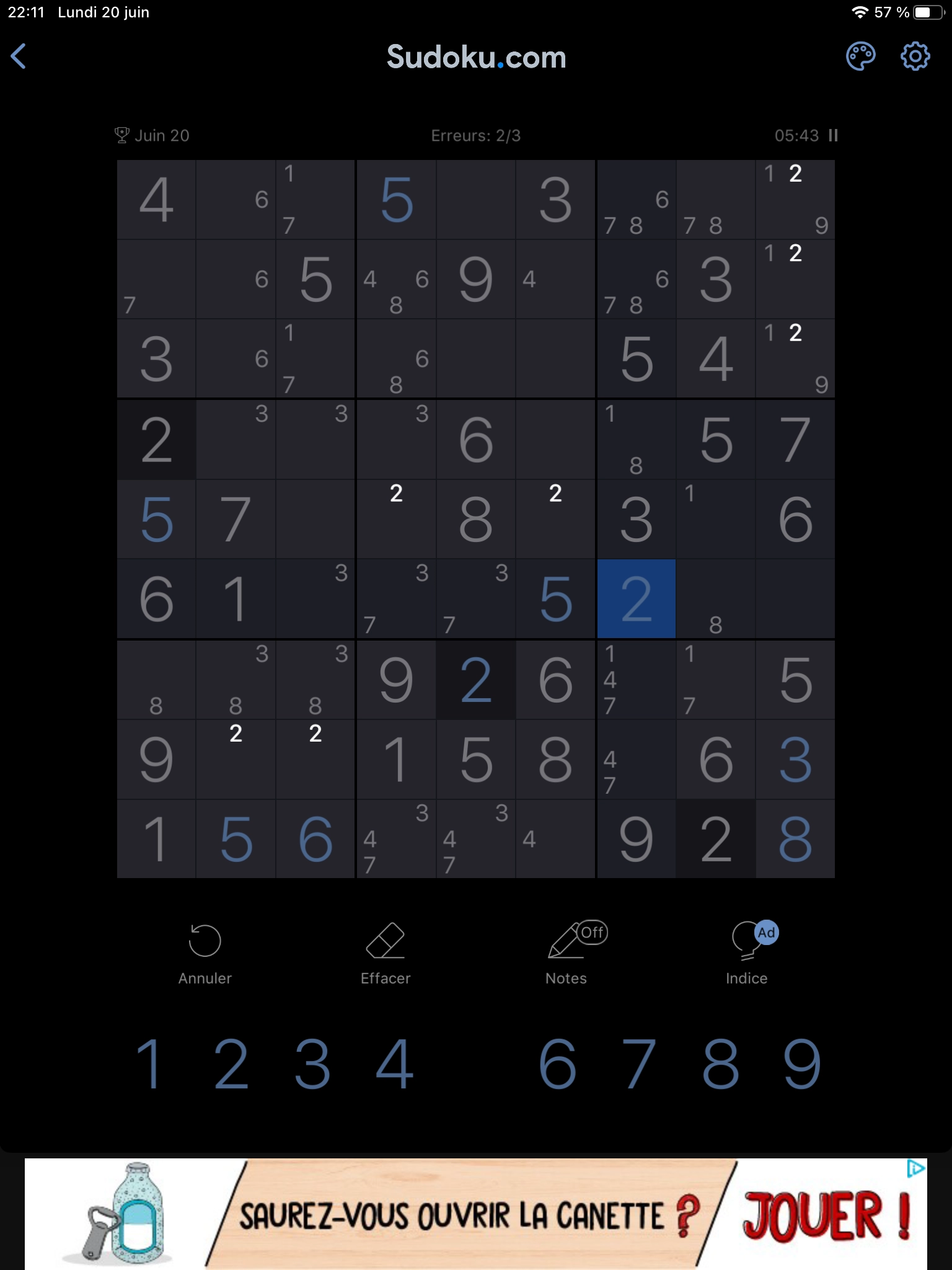Sudoku.com - jeu de sudoku - Capture d'écran n°4