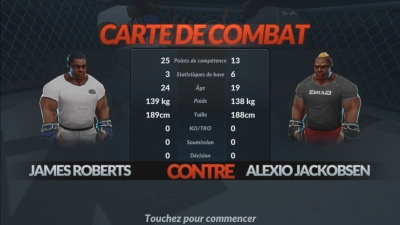 MMA Manager 2: Ultimate Fight - Capture d'écran n°5