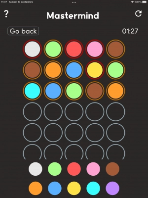 Mastermind - Code breaker - Capture d'écran n°4