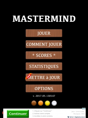 Mastermind – Classic - Capture d'écran n°1
