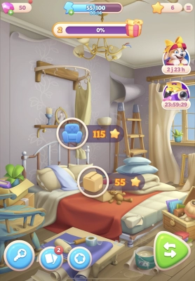Merge Hotel Empire and Design Game - Capture d'écran n°2
