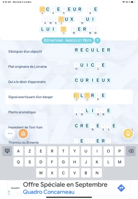 Crostic Devinez les Mots Mélés - Capture d'écran n°2